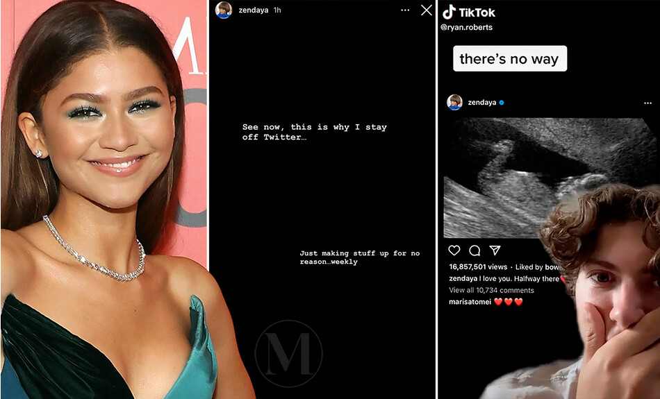 Реакция Зендеи на предположение фаната о том, что она беременна, 2022